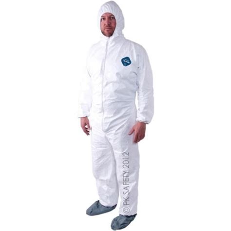 Coveralls Dupont Tyvek With Hood Boots Prep Room