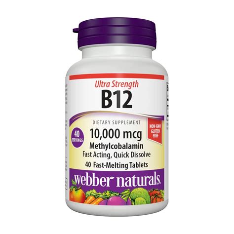 Webber Naturals B12 Ultra Strength 10 000 Mcg