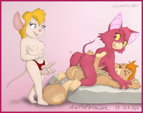 Rule 34 Asthexiancal Chip N Dale Rescue Rangers Disney Foxglove Gadget Hackwrench Stinkehund