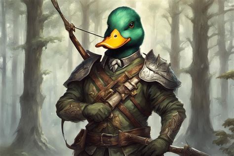 Fantasys Duck Soldier With A Bow By Penderjack On Deviantart