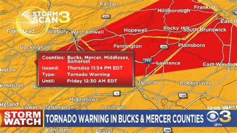 Geofact Of The Day 11 1 2019 Nj And Pa Tornado Warning