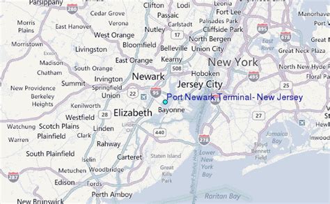 Port Newark Terminal, New Jersey Tide Station Location Guide