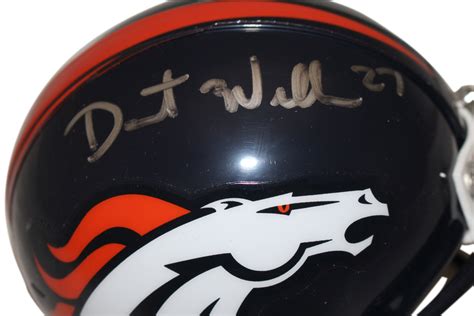 Darrent Williams Autographed Denver Broncos VSR4 Mini Helmet Beckett – Denver Autographs