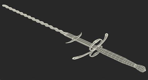 3d German Landsknecht Flamberge Sword Model