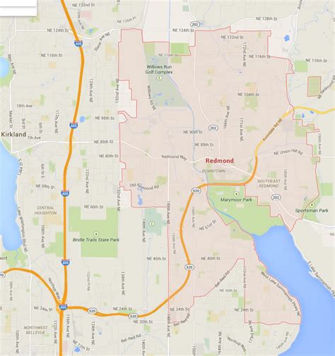 Redmond, Washington Map