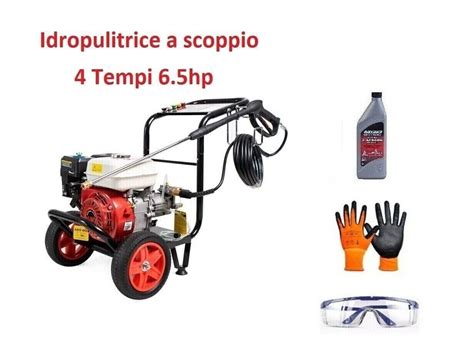 Idropulitrice Scoppio Motore Tempi A Benzina Da Cv Lancia A Spruzzo