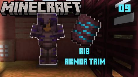 Rib Armor Trim On Netherite Armor Minecraft 1 20 Survival Ep 9 Youtube