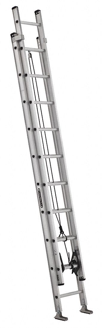 Louisville Ft Overall Ht Aluminum Extension Ladder Cmw Ae