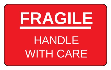 Fragile Handle With Care Shipping Label Template Onlinelabels®