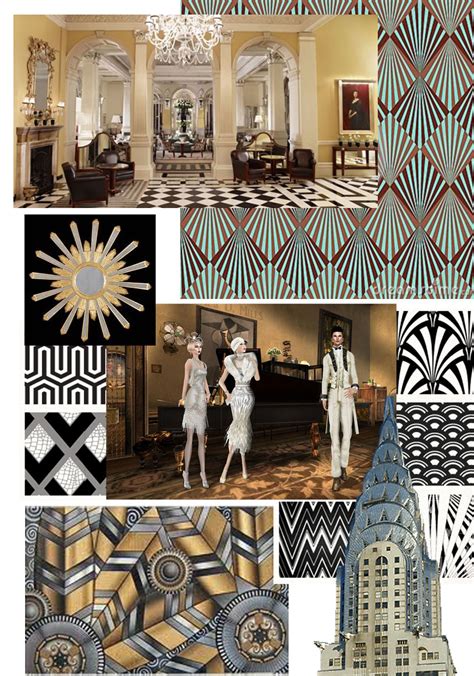 Interior Design Art Deco Mood Board