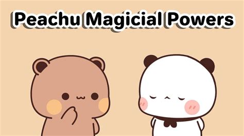 Peachu Magic Powers Goma Peach Bubu Dudu Milkmoachabear Cute