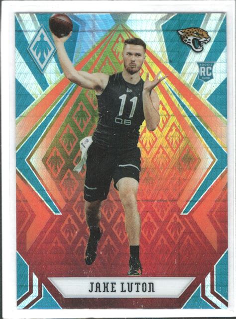 Panini Phoenix Jake Luton Fire Burst Fanatics Rc Rookie