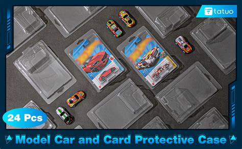 Amazon Tatuo 24 Pcs Protector Packs Compatible With Hot Wheels Model Car Clamshell Cases