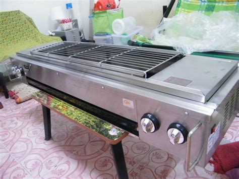 ขายเตาย่างไร้ควัน หัวเตาอินฟาเรดด้านข้าง 4 หัวเตา ยี่ห้อ Nanotech รุ่น Et Kf03 Smart Grill