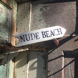 Nude Beach Sign Wooden Sign Reclaimed Wood Sign Rustic Sign Wood Signs