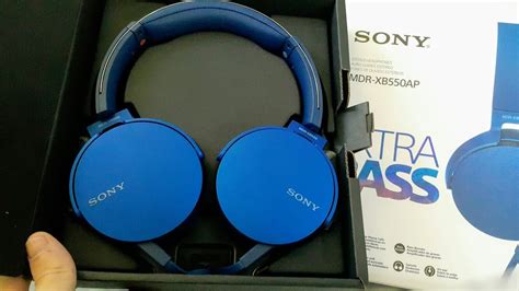 Unboxing Headphone Da Sony Modelo MDR XB550AP YouTube