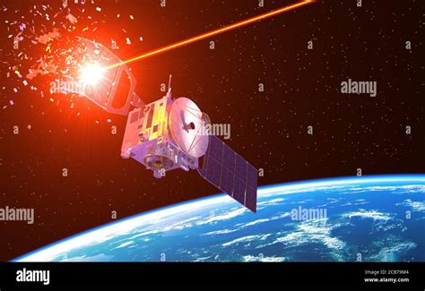 Space laser destroy satellite hi-res stock photography and images - Alamy