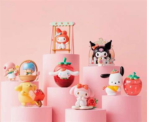 Sanrio Miniso Strawberry Farm Full Set Single Blind Box Able To