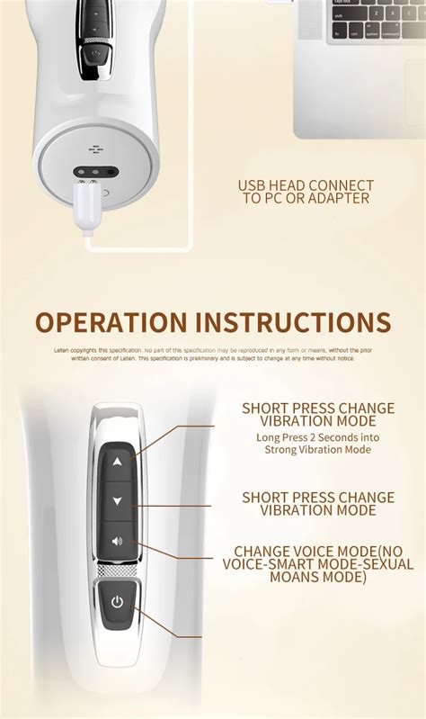 Leten Pocket Pussy Machine With Strong Suction Voice