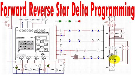 Forward Reverse Star Delta Plc Wiring And Programming In Siemens Logo