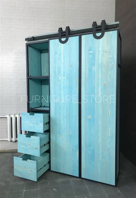 Шкафы: Шкаф-купе в стиле лофт в интернет-магазине Ярмарка Мастеров по ...