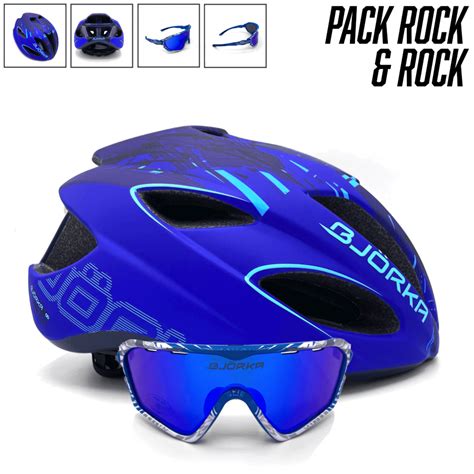 Pack Casque Rock Blue Line et Lunettes Rockstar Bleu Björka Tout l