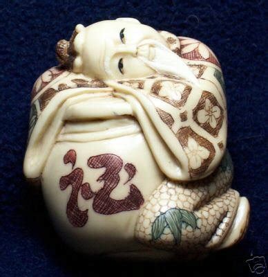 ANTIQUE JAPANESE NETSUKE SIGNED | #38740728