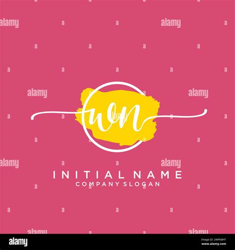 Wn initial Stock Vector Images - Alamy