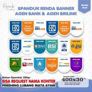 Jual Banner Spanduk Renda Agen Brilink Banner Spanduk Renda Bank Banner