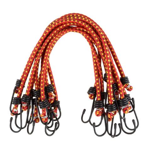 Stalwart Stalwart 10 Pack Virgin Rubber 18 In Bungee Cords With Vinyl