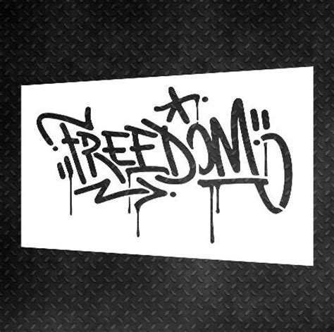 Graffiti Stencils Street Art Style Name Stencils Urban Etsy