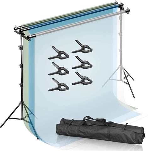 Julius Studio Triple Background Backdrop Support Stands Adjustable Max