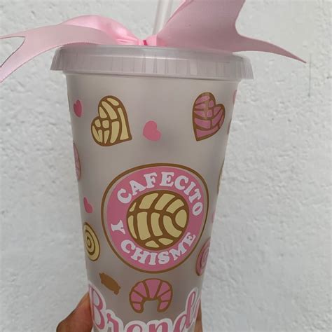 Cafecito Y Chisme Svg Libbey Glass Wrap Svg Pan Dulce Concha 16oz