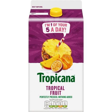 Tropicana Pure Tropical Fruit Juice 1 35 Litre Compare Prices