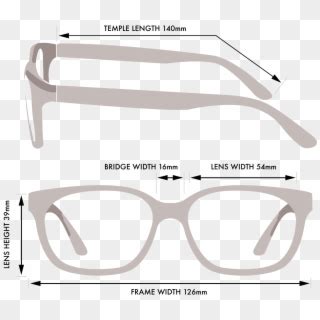 Transparent Eyeglass Frames - Temple Length Glasses Clipart (#2352011 ...