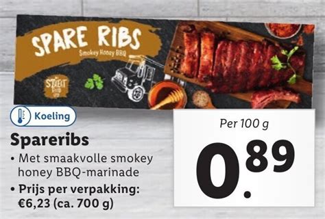 Spareribs G Aanbieding Bij Lidl