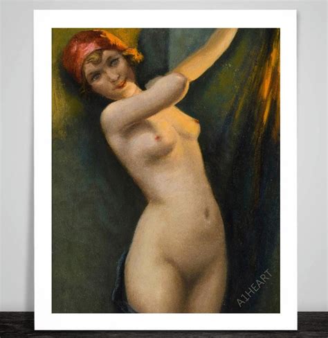 Poster Erotic Dance By Albert Penot Poster Print Naked Y Erotic Female Girl Breasts Boobs