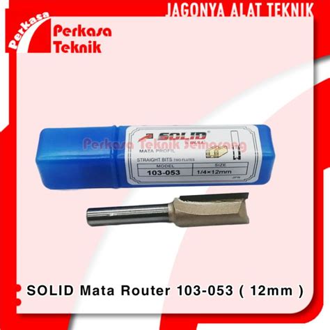 Jual SOLID Mata Router Profil Kayu Straight Bit 103 053 12mm Shopee