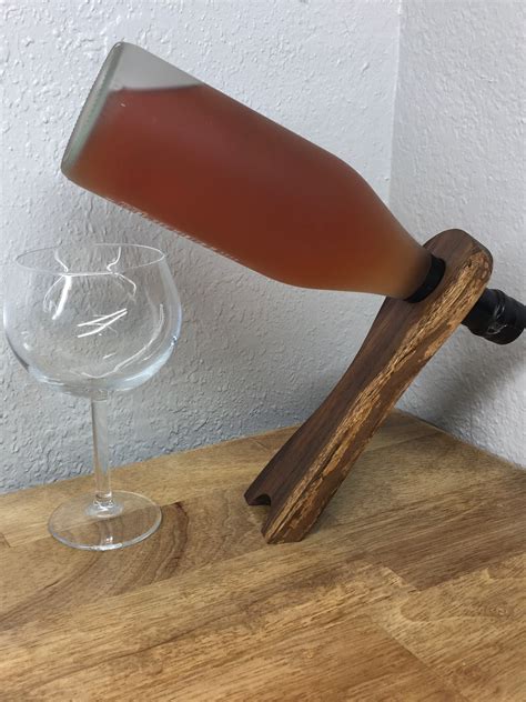 Levitating Wine Bottle Holder Balance Wine Bottle Holder Etsy