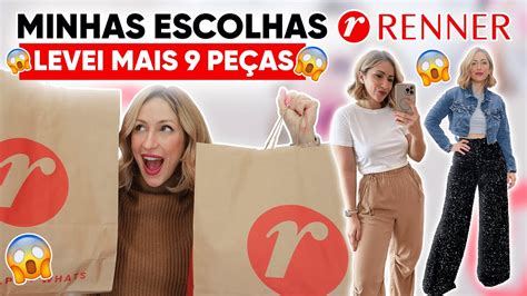 MINHAS ESCOLHAS RENNER PARTE 2 LEVEI MAIS 9 PEÇAS YouTube