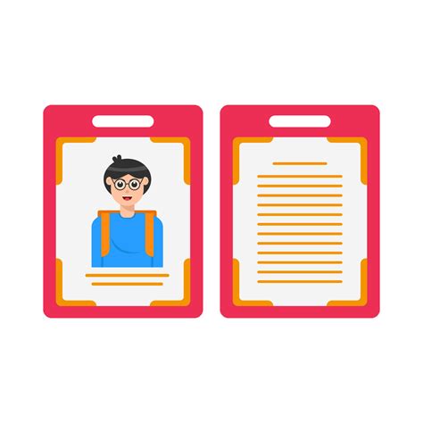 id card front and back view illustration 35747688 Vector Art at Vecteezy