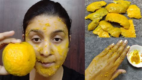 Orange Peel Off Mask For Skin Whitening And Glowing Skin Organic Face