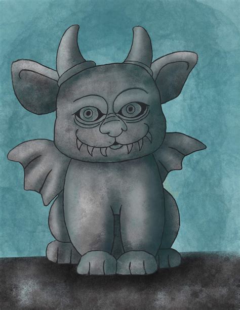 Day 1 of Inktober Gargoyle | Art Amino