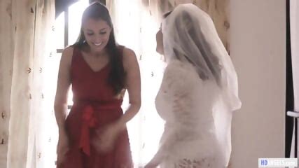 GIRLSWAY Bride Caught Her Love And Bridemaiden Having Sex SHE JOINS April ONeil Whitney