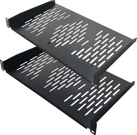 Riveco 2 Pcs 1u Server Rack Shelf 19” Rack Mount Trays 16