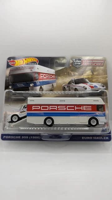 HOT WHEELS PREMIUM Team Transport 61 Porsche 959 1986 Euro Hauler EUR 33 20 PicClick FR