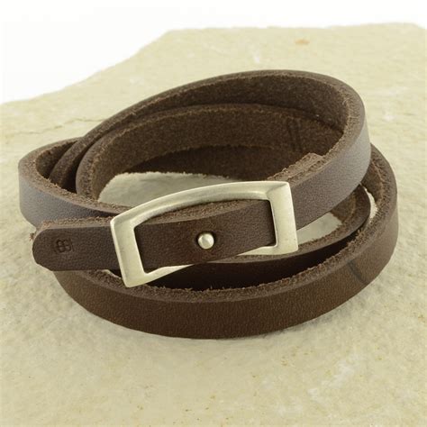 Brown Leather Wrap Bracelet Becky Thatcher Designs