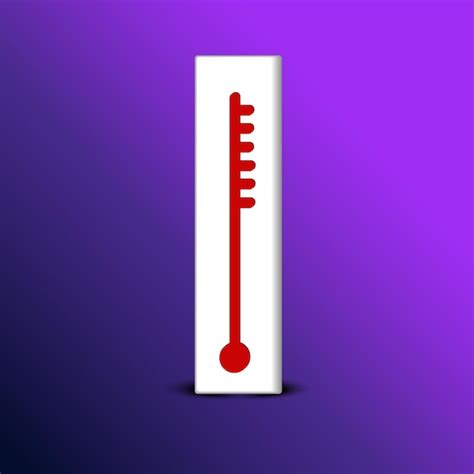 Premium Vector Heat Thermometer Icon Vector Measurement Symbol Hot Cold Weather Illustration