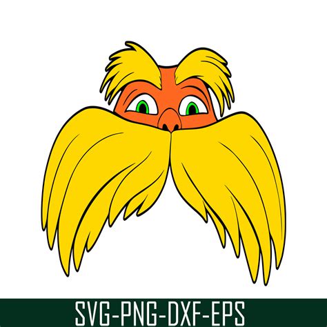 Lorax Face SVG Dr Seuss SVG Dr Seuss The Lorax SVG DS105 Inspire