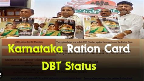 Karnataka Ration Card Dbt Status 2023 Apply Online And Amount Check